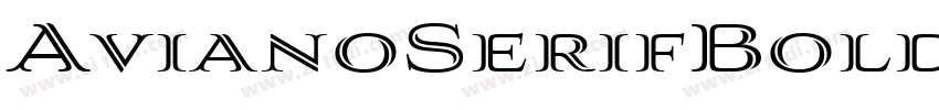 AvianoSerifBold字体转换