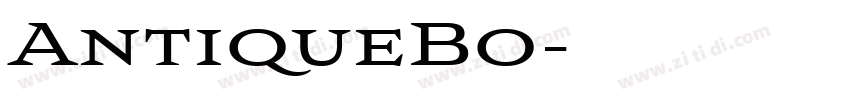 AntiqueBo字体转换