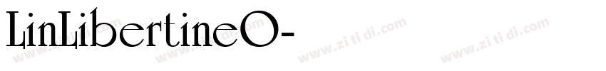 LinLibertineO字体转换