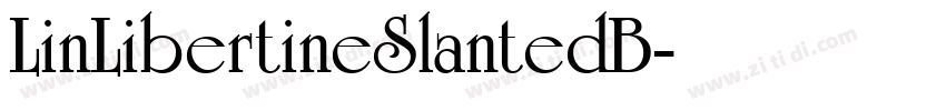 LinLibertineSlantedB字体转换