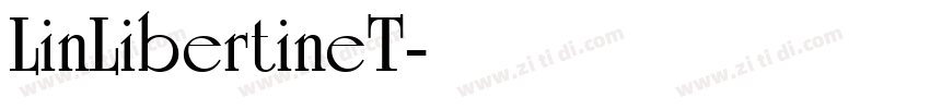 LinLibertineT字体转换