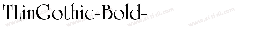 TLinGothic-Bold字体转换