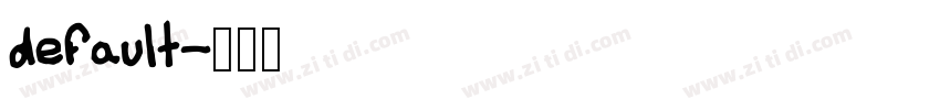 default字体转换