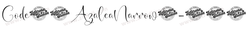 Code39AzaleaNarrow1字体转换