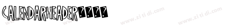 CalendarHeader字体转换