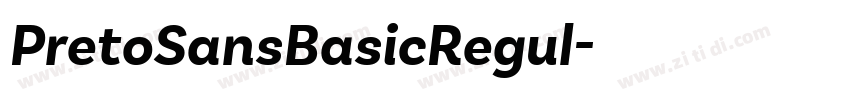 PretoSansBasicRegul字体转换
