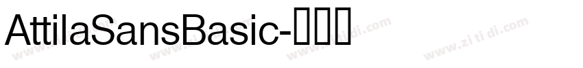AttilaSansBasic字体转换