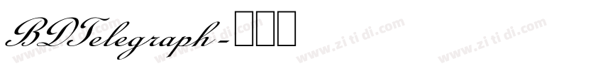 BDTelegraph字体转换