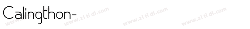 Calingthon字体转换