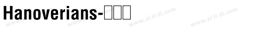 Hanoverians字体转换