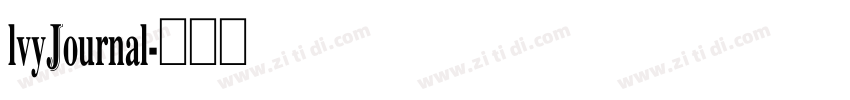 lvyJournal字体转换
