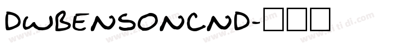 DWBensonCnd字体转换