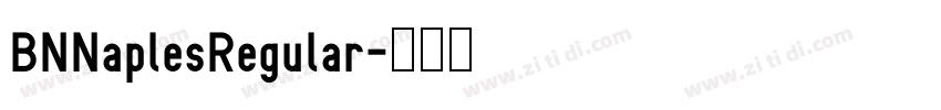 BNNaplesRegular字体转换