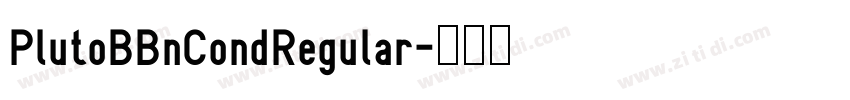 PlutoBBnCondRegular字体转换