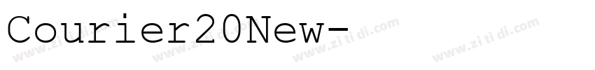 Courier20New字体转换