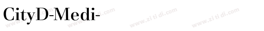 CityD-Medi字体转换