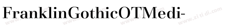 FranklinGothicOTMedi字体转换
