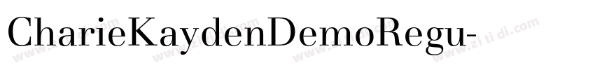 CharieKaydenDemoRegu字体转换