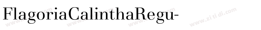 FlagoriaCalinthaRegu字体转换