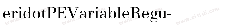 eridotPEVariableRegu字体转换
