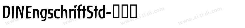 DINEngschriftStd字体转换