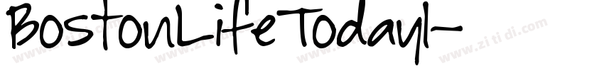BostonLifeToday1字体转换