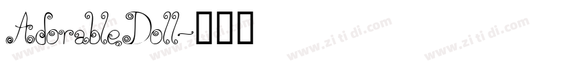 AdorableDoll字体转换