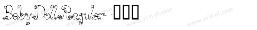 BabyDollRegular字体转换