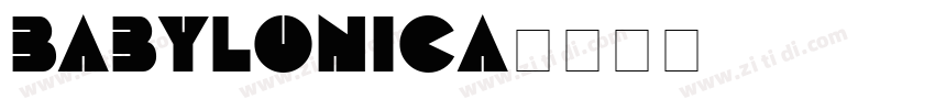 babylonica字体转换