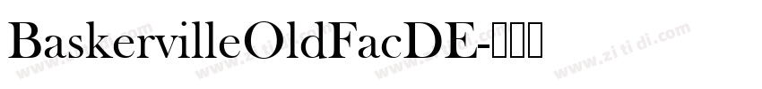 BaskervilleOldFacDE字体转换