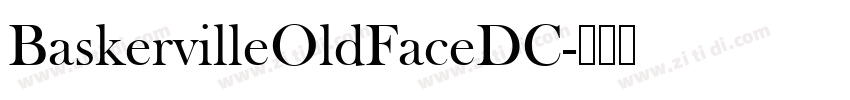 BaskervilleOldFaceDC字体转换