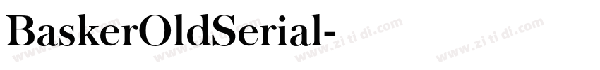 BaskerOldSerial字体转换