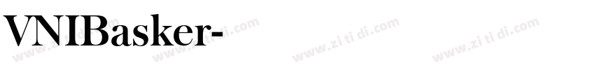 VNIBasker字体转换