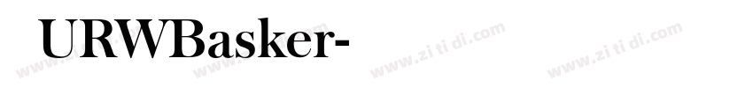 汉仪URWBasker字体转换