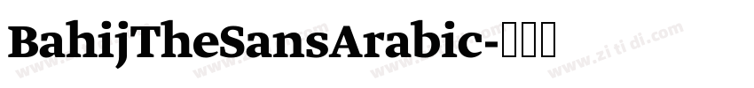BahijTheSansArabic字体转换