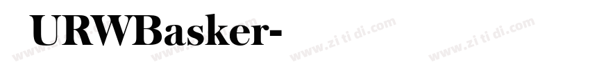 汉仪URWBasker字体转换