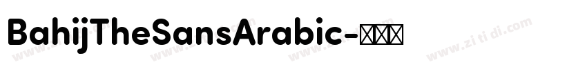 BahijTheSansArabic字体转换
