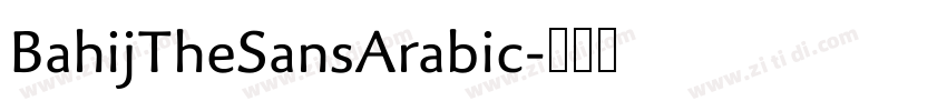 BahijTheSansArabic字体转换