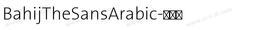 BahijTheSansArabic字体转换