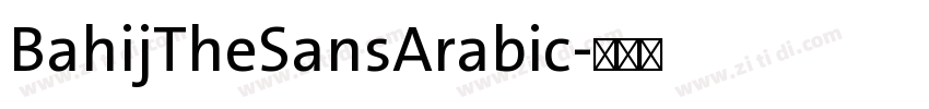 BahijTheSansArabic字体转换