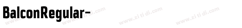 BalconRegular字体转换
