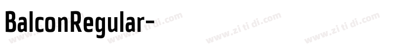 BalconRegular字体转换