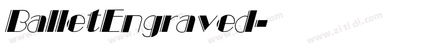 BalletEngraved字体转换