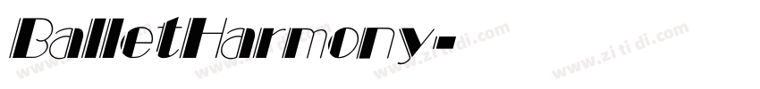 BalletHarmony字体转换