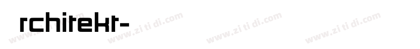 Architekt字体转换