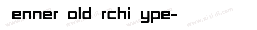 RennerBoldArchiType字体转换