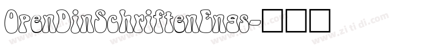 OpenDinSchriftenEngs字体转换