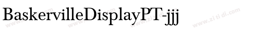 BaskervilleDisplayPT字体转换