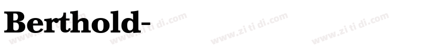 Berthold字体转换 Berthold字体转换