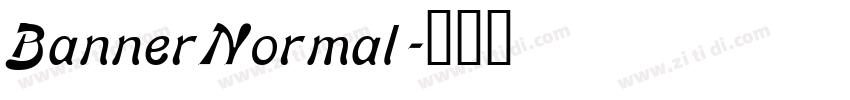 BannerNormal字体转换